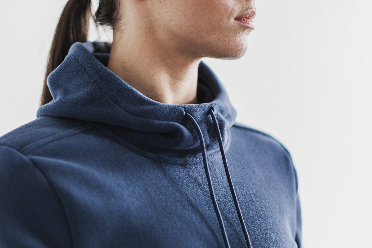 Nobull Arctic Women's Hoodie Grey Blue | Australia (LH5086)